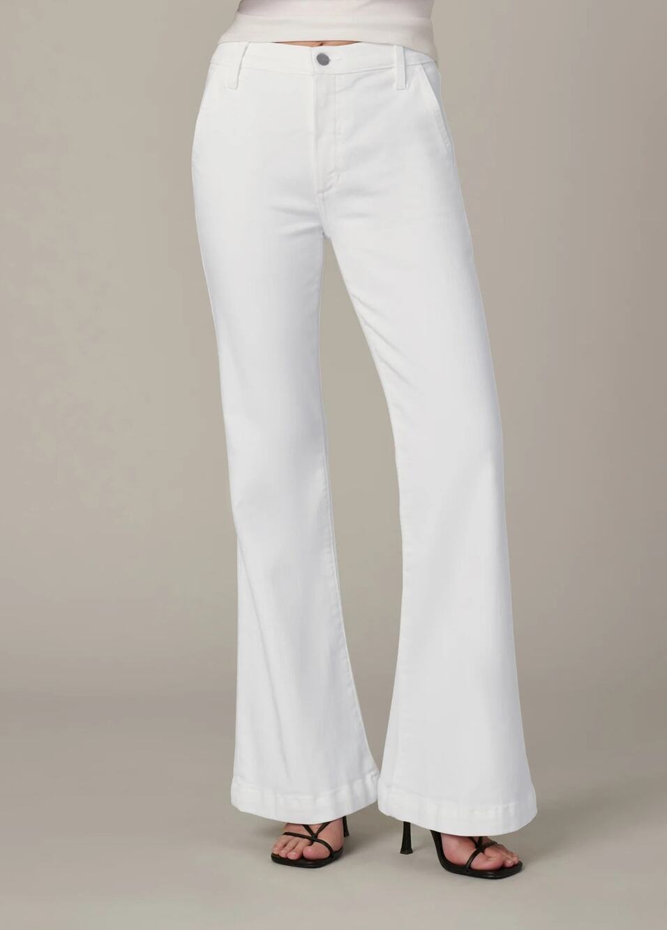 JOE'S JEANS The Molly Jeans White High Rise Flare Zip Fly Women's 29